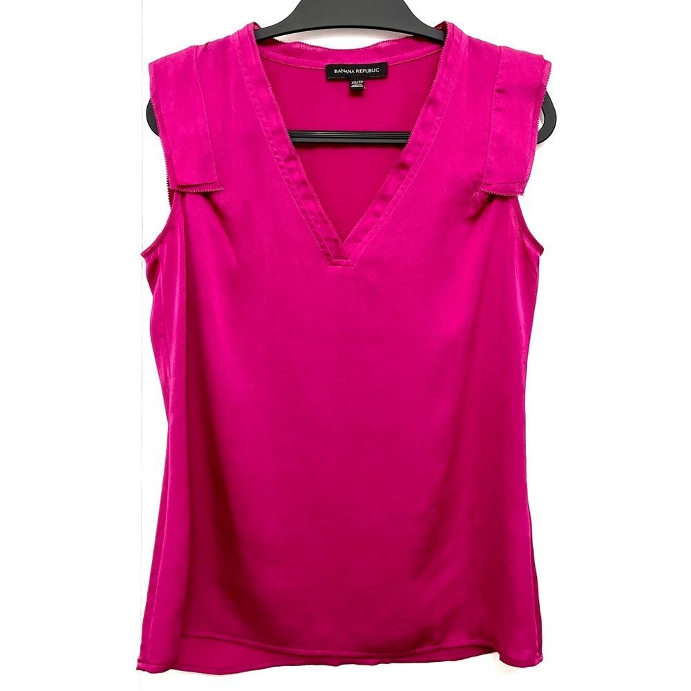 Banana Republic XS Sleeveless Blouse Magenta